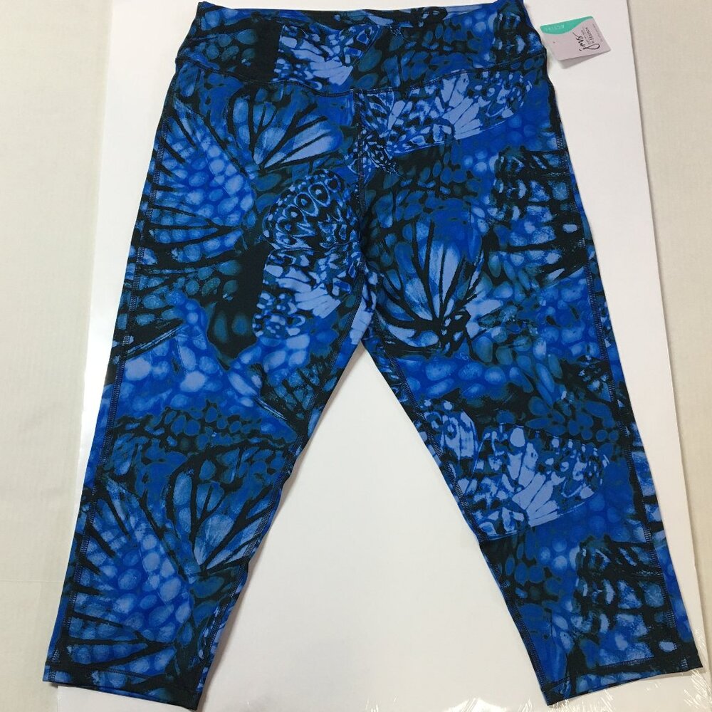 JUST My Size Women's Active Stretch Capri , Wingspan Odyssey color, Size 1 X-16W